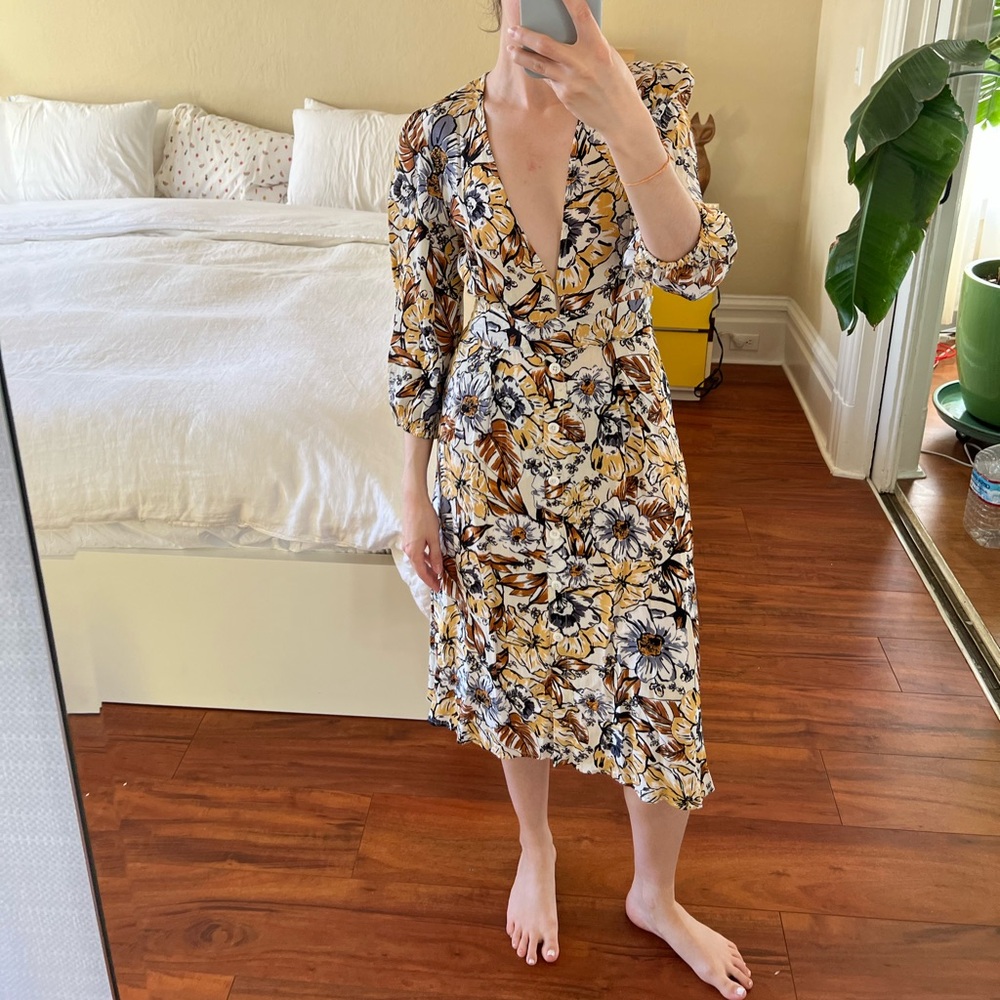 Faithfull The Brand x Anthro Chloe Midi Dress